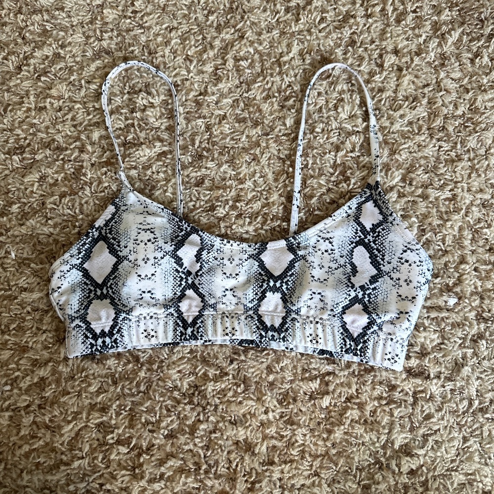 Shein Snake print Swim top